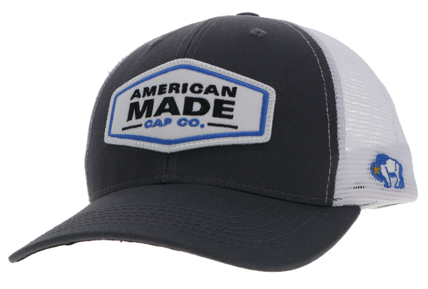 Made In USA Blank Trucker Hat Blacked Out – The American Hat Company