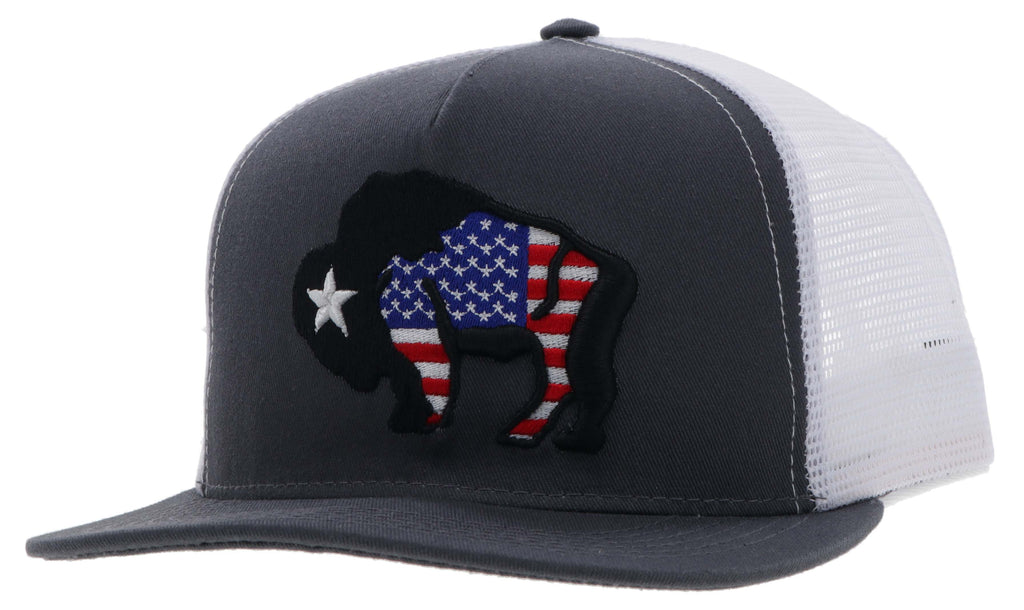 "BisonTennial" Grey American Made Cap