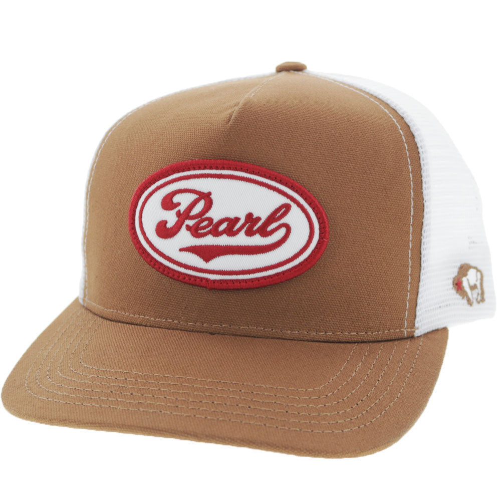 "Pearl" Tan/White American Made Cap