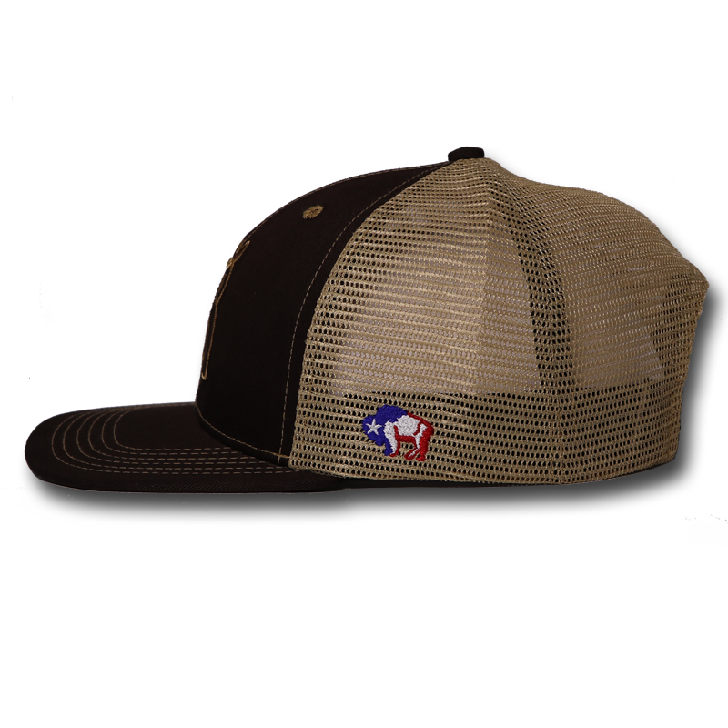 Brown and Tan Punchy – American Made Cap